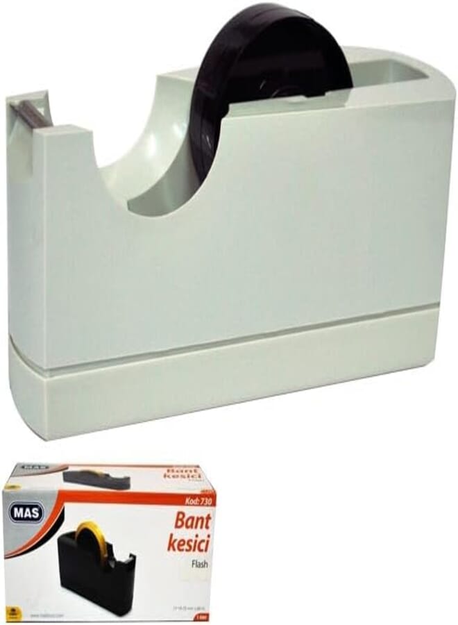 MAS 730 Large Sellotape Cutter, Durable, Efficient Tool for Office, School, and Creative Taping Tasks Multicolor
